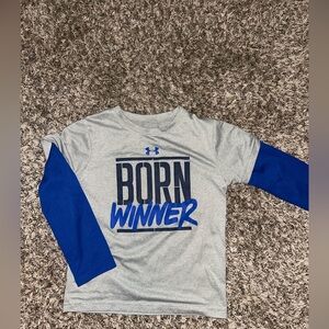 Under Armour long sleeve boys shirt. Size 4.
